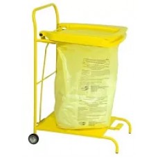 Стойка-тележка для транспортировки медицинских отходов с пластиковой крышкой