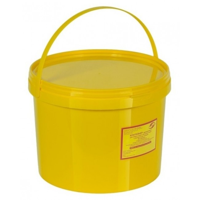Емкость-контейнер одноразовая (желтого цвета) (для сбора органических .
