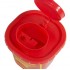 Емкость-контейнер одноразовая (красного цвета) (для сбора острого инструментария класса В), 0,5 л.