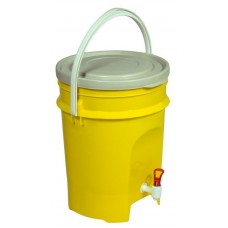 Емкость-контейнер с краном Контейнер-дезинфектор, 15 л, желтый